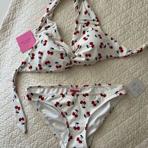 Kate Spade Cherry Swim - brand new - size XS